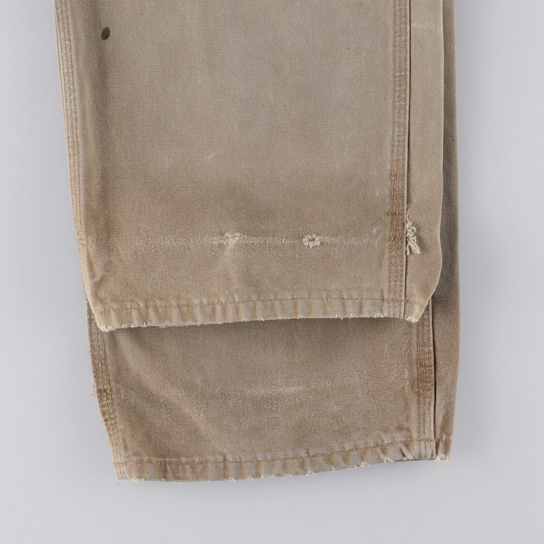 Vintage Carhartt Duck Painter Pants, Made in USA, Men's Size 36 (approx.) cotton Beige type Vintage Second Hand