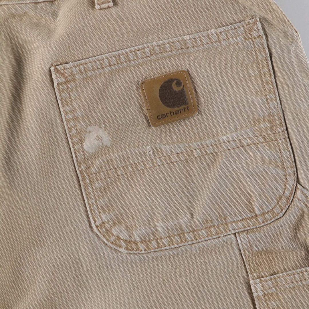 Vintage Carhartt Duck Painter Pants, Made in USA, Men's Size 36 (approx.) cotton Beige type Vintage Second Hand