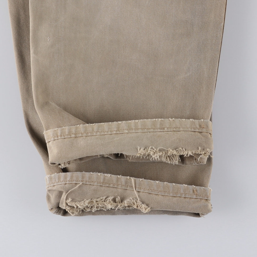 Vintage Carhartt Duck Painter Pants, Made in USA, Men's Size 36 (approx.) cotton Beige type Vintage Second Hand