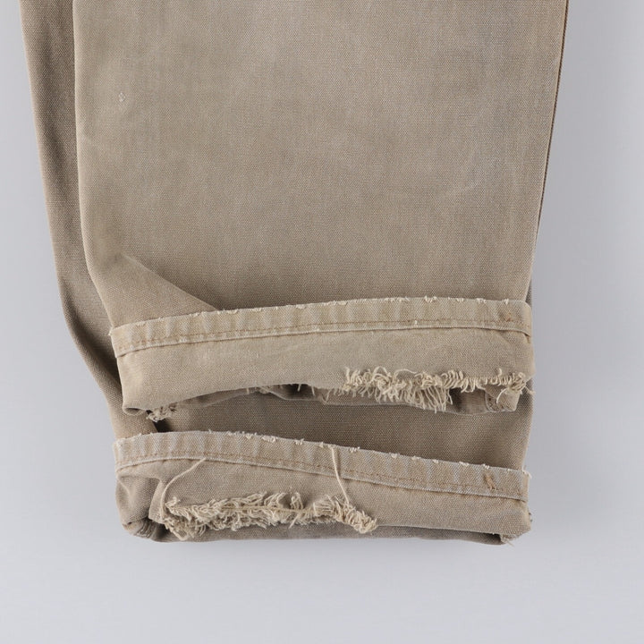 Vintage Carhartt Duck Painter Pants, Made in USA, Men's Size 36 (approx.) cotton Beige type Vintage Second Hand