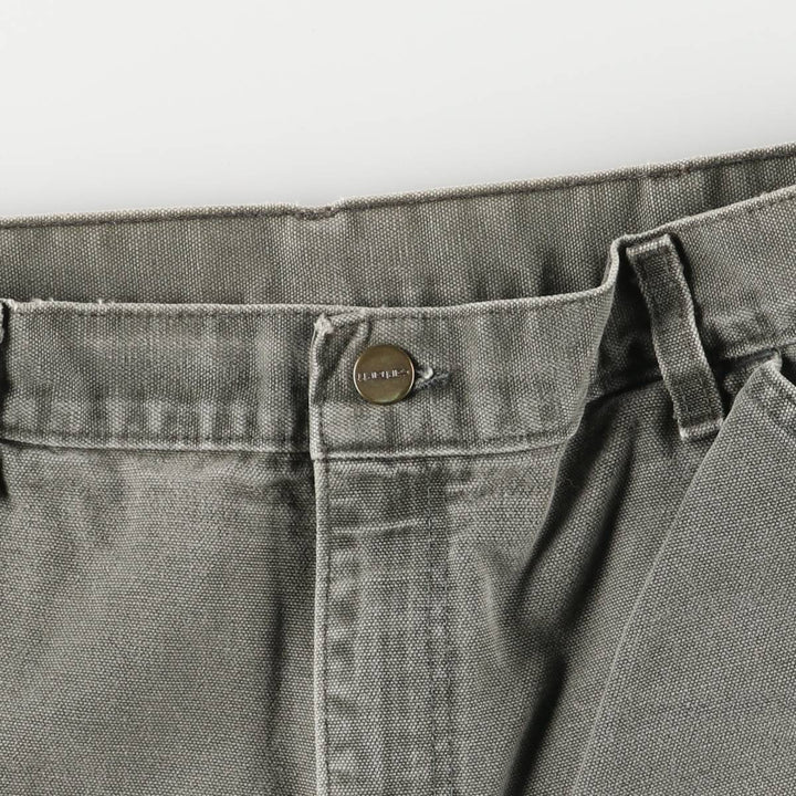 90'S Carhartt Duck Painter Pants, Made in USA, Men's, Size W35 cotton Khaki type Vintage Second Hand