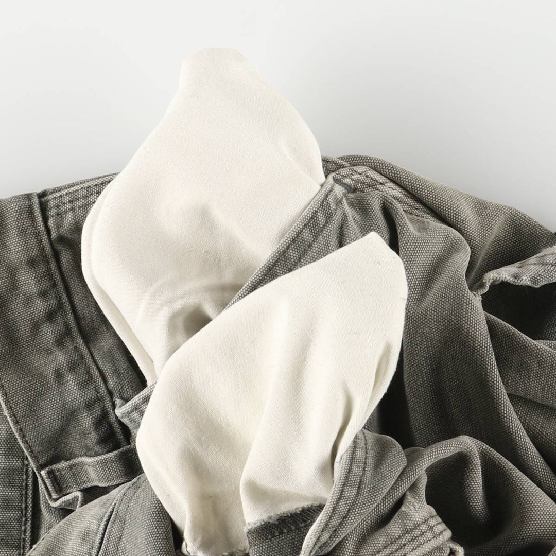 90'S Carhartt Duck Painter Pants, Made in USA, Men's, Size W35 cotton Khaki type Vintage Second Hand