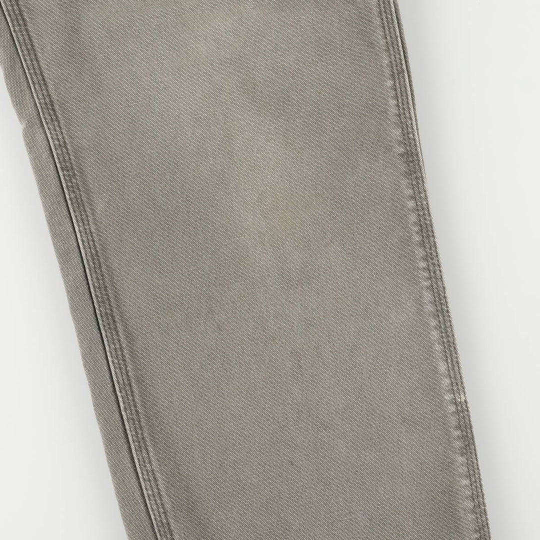 90'S Carhartt Duck Painter Pants, Made in USA, Men's, Size W35 cotton Khaki type Vintage Second Hand