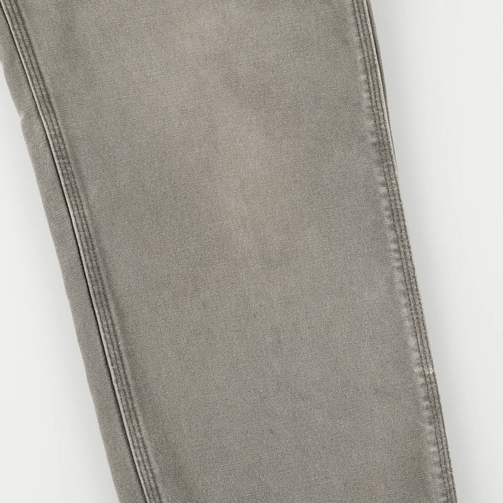 90'S Carhartt Duck Painter Pants, Made in USA, Men's, Size W35 cotton Khaki type Vintage Second Hand