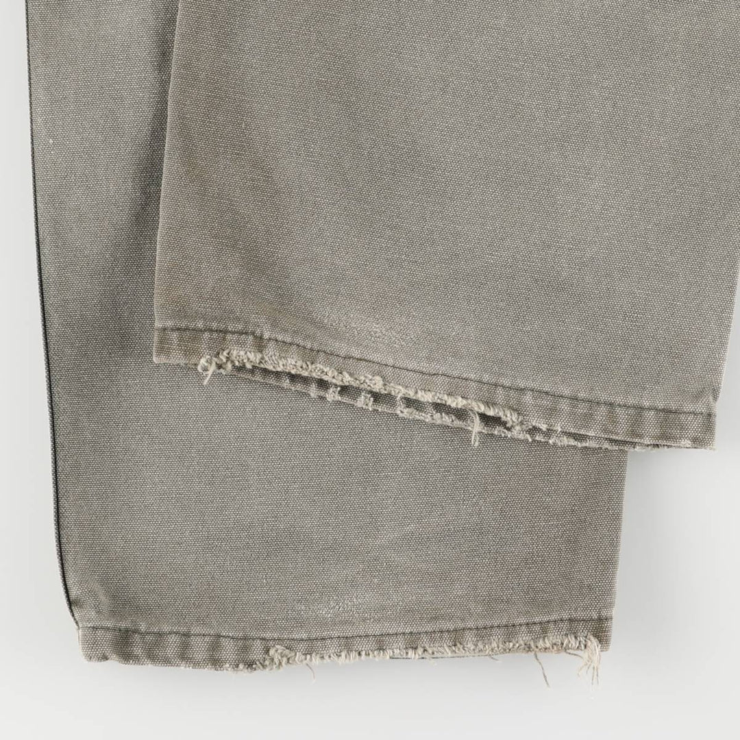 90'S Carhartt Duck Painter Pants, Made in USA, Men's, Size W35 cotton Khaki type Vintage Second Hand