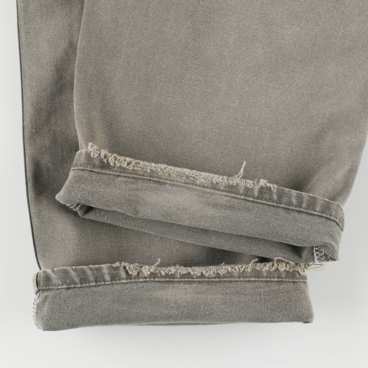 90'S Carhartt Duck Painter Pants, Made in USA, Men's, Size W35 cotton Khaki type Vintage Second Hand