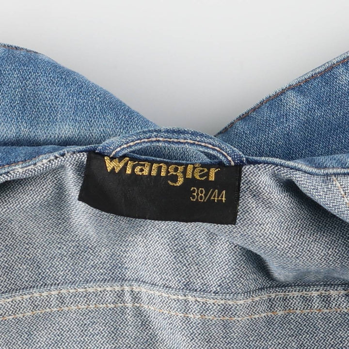 Vintage 80s-90'S Wrangler denim jacket, denim jacket, men's size S cotton blue type Vintage Second Hand