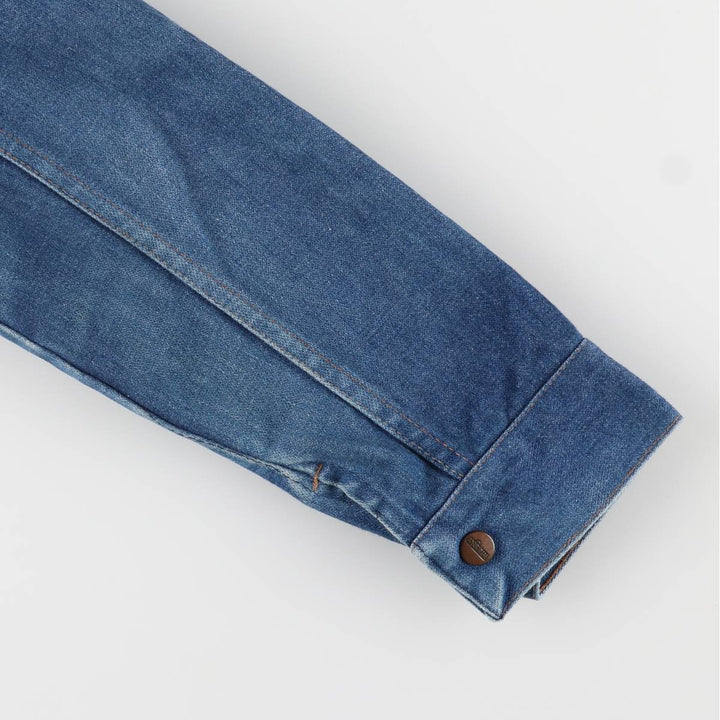 Vintage 80s-90'S Wrangler denim jacket, denim jacket, men's size S cotton blue type Vintage Second Hand