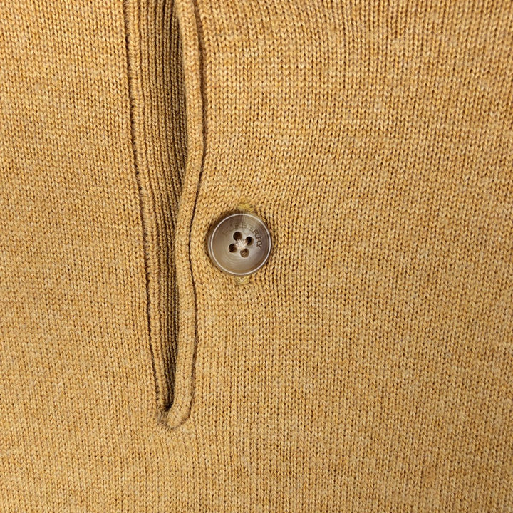 Burberry's polo knit sweater, made in Spain, men's size M Merino wool brown type Vintage Second Hand