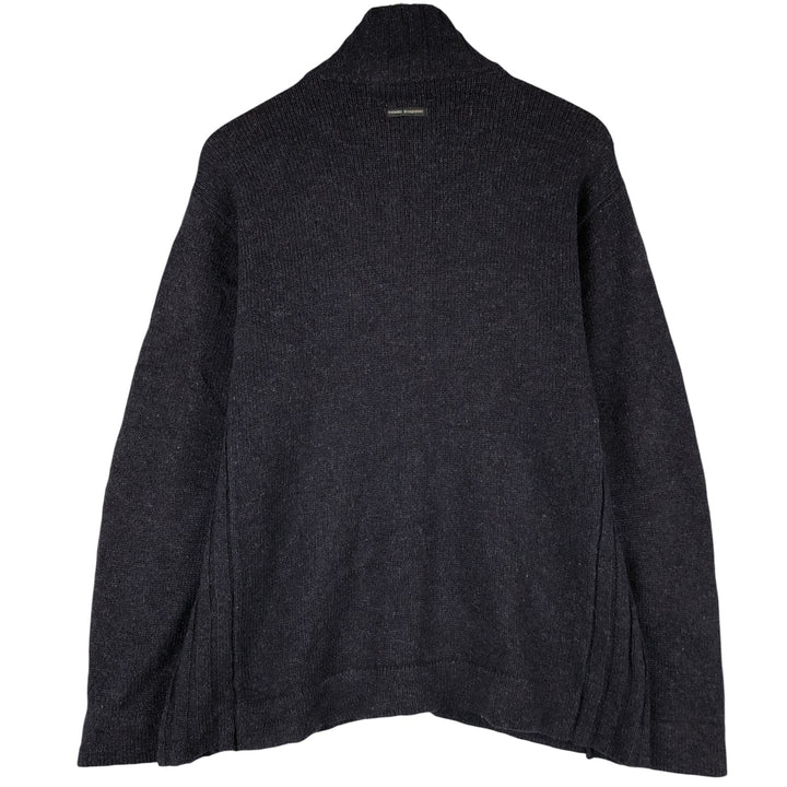 Burberry's Thomas Burberry Driver's Knit Sweater, Men's Size M wool navy blue type Vintage Second Hand