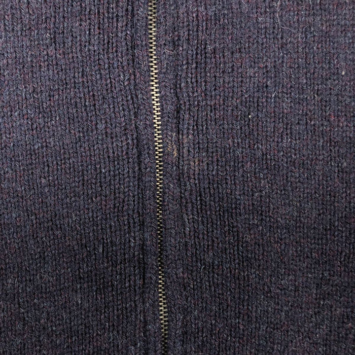 Burberry's Thomas Burberry Driver's Knit Sweater, Men's Size M wool navy blue type Vintage Second Hand