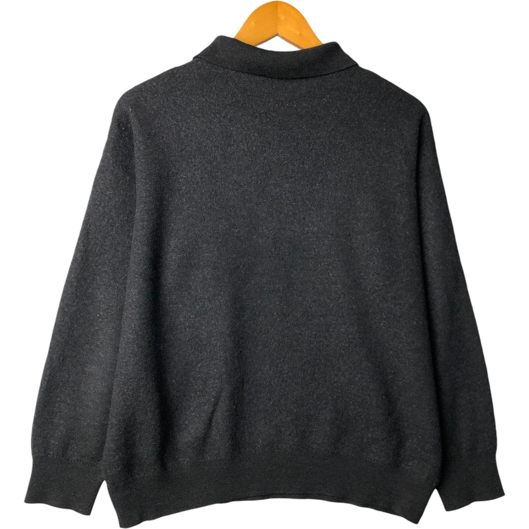 Burberry's London polo knit sweater, size M unclear black type Vintage Second Hand