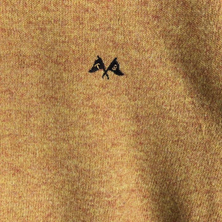 Burberry's Thomas Burberry Lambswool Knit Sweater, Made in Spain, Men's Size L Lamb wool brown type Vintage Second Hand