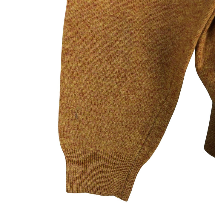 Burberry's Thomas Burberry Lambswool Knit Sweater, Made in Spain, Men's Size L Lamb wool brown type Vintage Second Hand