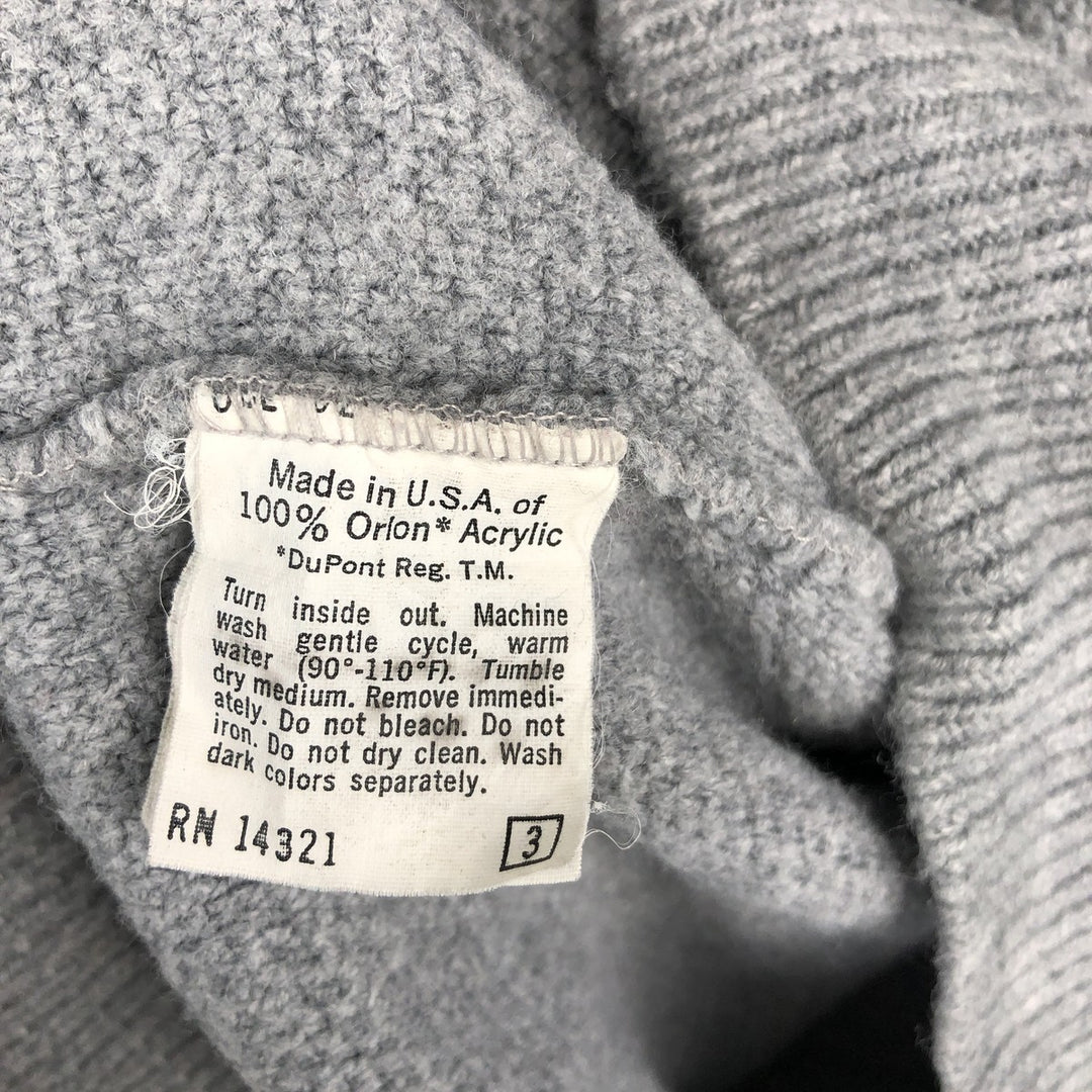 Christian Dior MONSIEUR V-neck acrylic knit sweater, Made in USA, Men's Size L Oron Acrylic gray type Vintage Second Hand