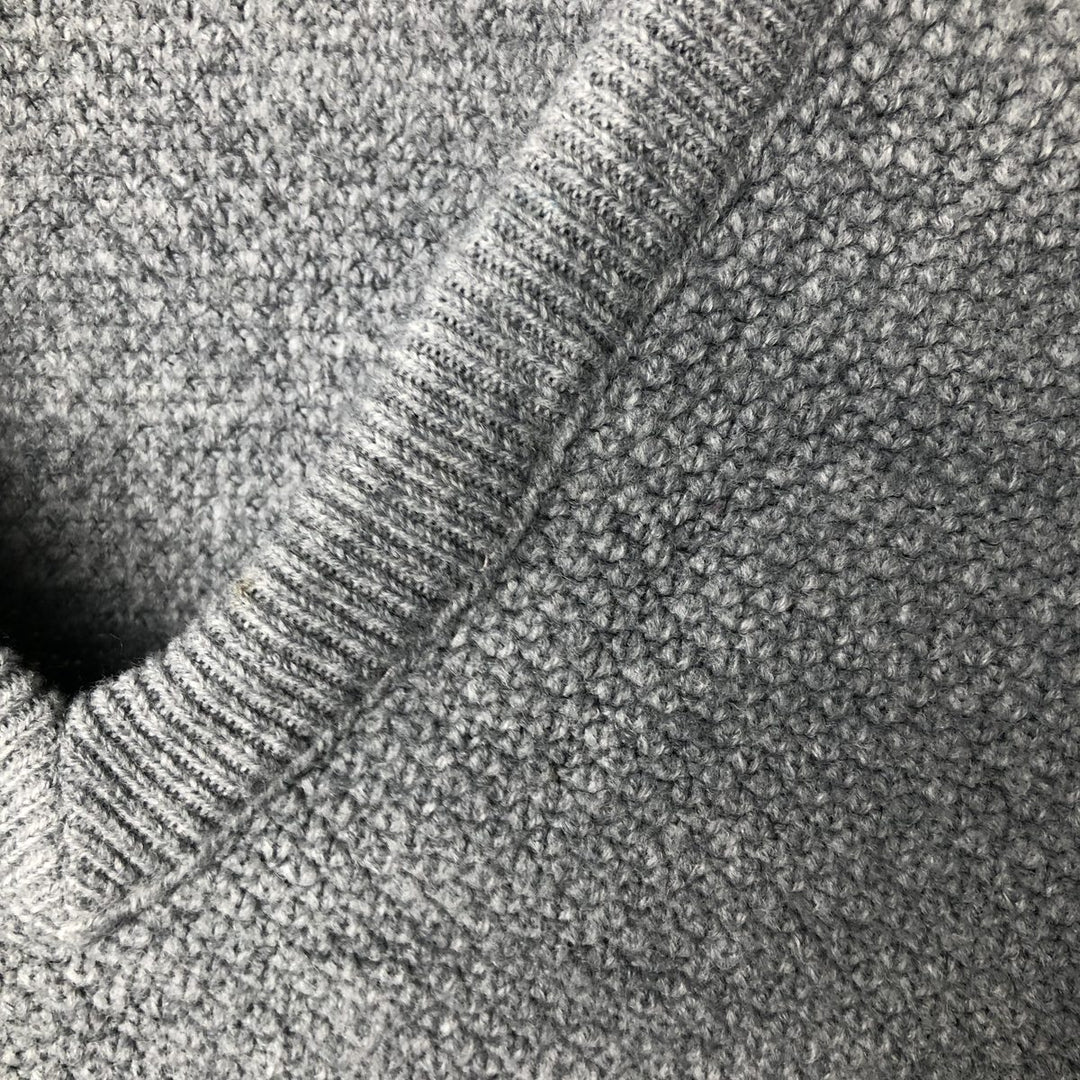 Christian Dior MONSIEUR V-neck acrylic knit sweater, Made in USA, Men's Size L Oron Acrylic gray type Vintage Second Hand