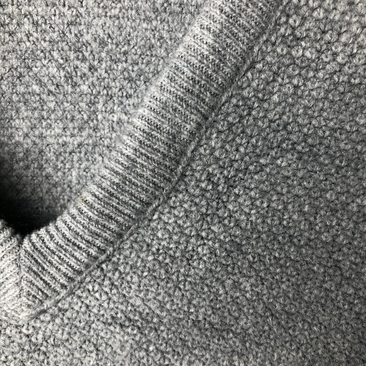 Christian Dior MONSIEUR V-neck acrylic knit sweater, Made in USA, Men's Size L Oron Acrylic gray type Vintage Second Hand