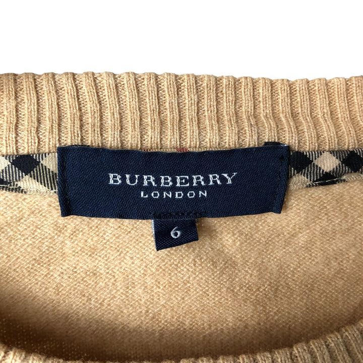 Burberry's BURBERRY LONDON lambswool knit sweater, made in Spain, men's size M Lamb wool Beige type Vintage Second Hand