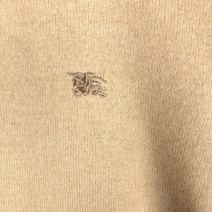 Burberry's BURBERRY LONDON lambswool knit sweater, made in Spain, men's size M Lamb wool Beige type Vintage Second Hand
