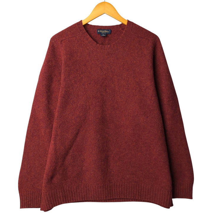 Brooks Brothers wool knit sweater, men's size XL wool red type Vintage Second Hand