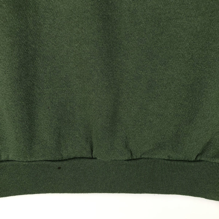 Vintage 90'S Tultex printed sweatshirt, USA made, men's size L. cotton Green type dark green Vintage Second Hand