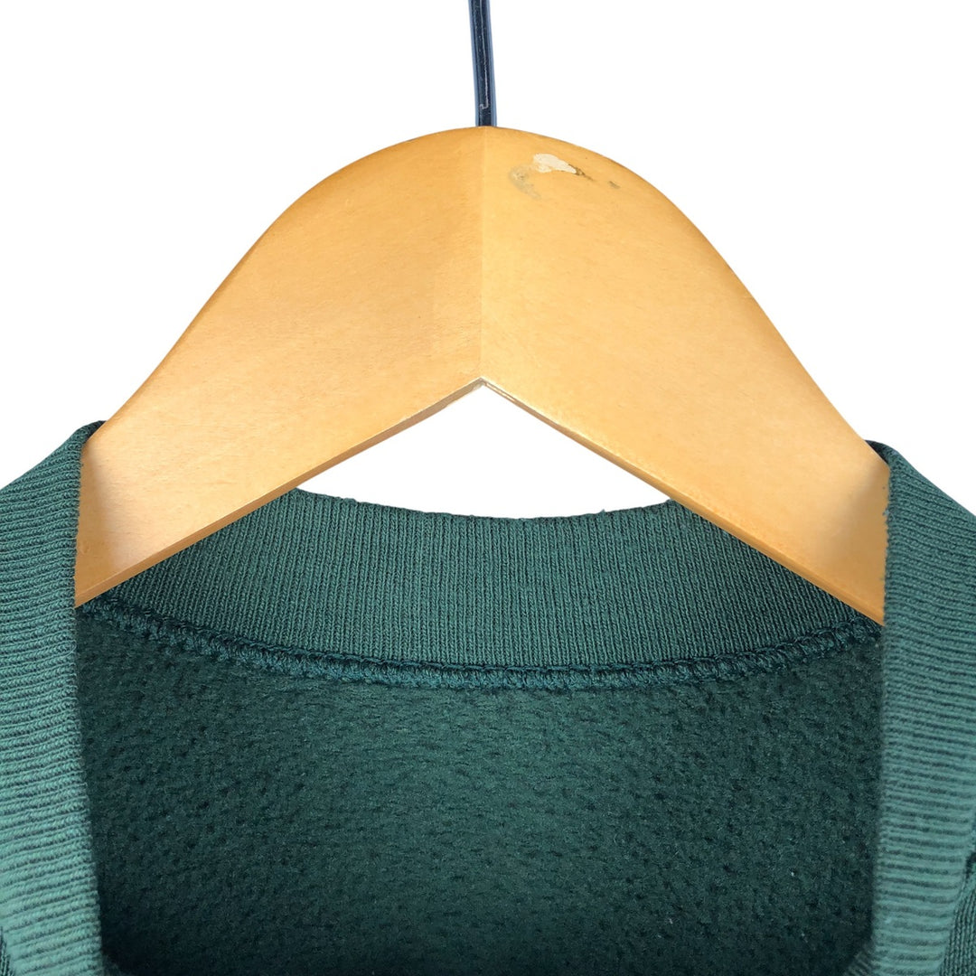 Vintage 90'S Tultex printed sweatshirt, USA made, men's size L. cotton Green type dark green Vintage Second Hand