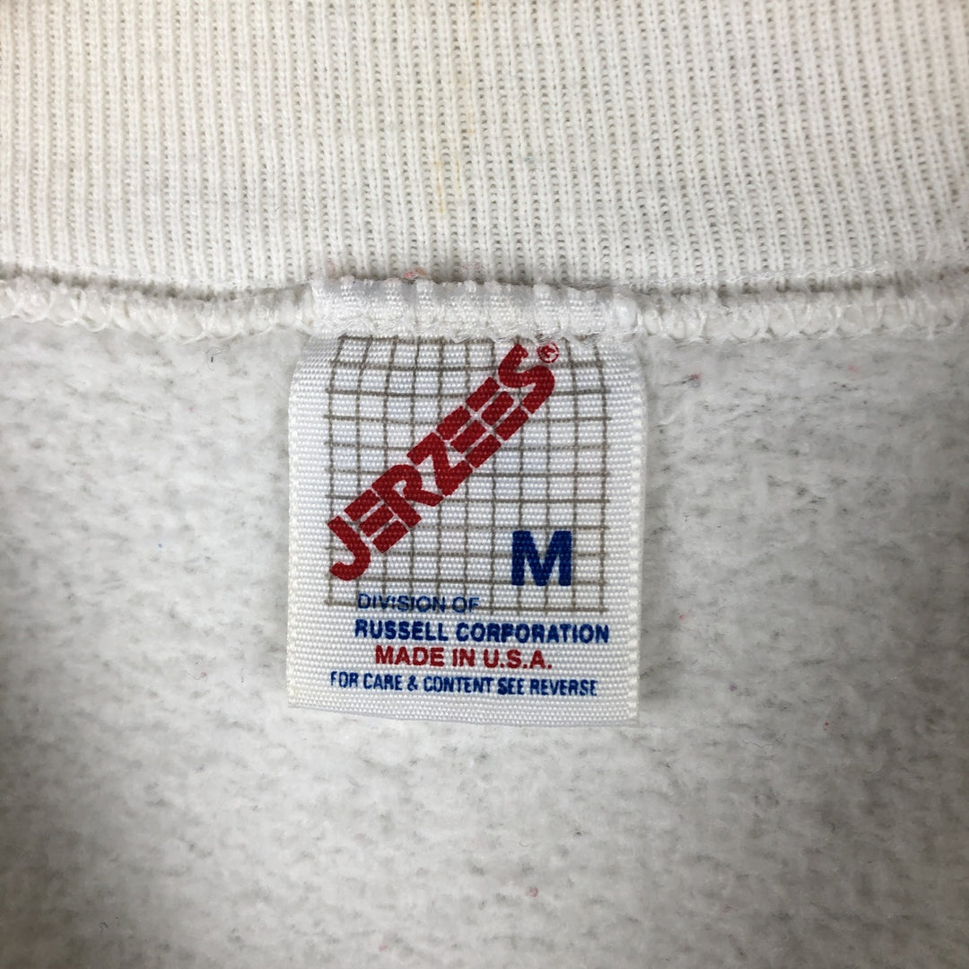 Vintage 90'S Jerzees horse print sweatshirt, made in the USA, size M, men's cotton white type Vintage Second Hand