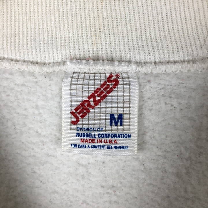 Vintage 90'S Jerzees horse print sweatshirt, made in the USA, size M, men's cotton white type Vintage Second Hand