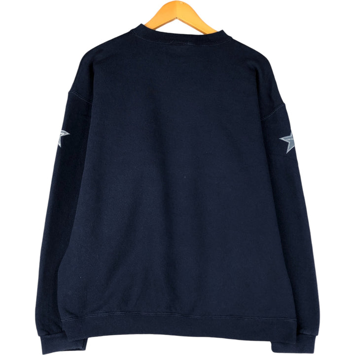 Counter Culture Print Sweatshirt, Made in USA, Men's Size L unclear Navy blue Vintage Second Hand