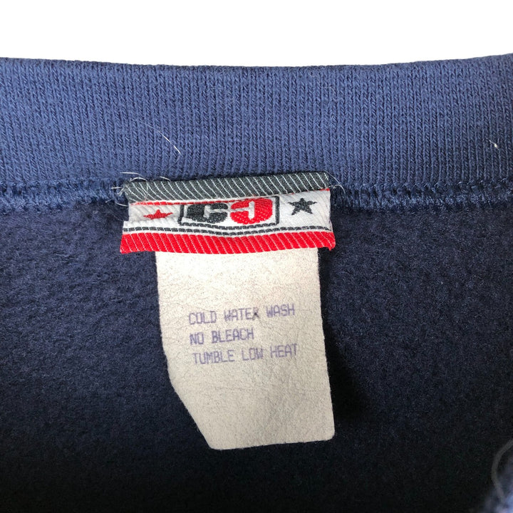 Counter Culture Print Sweatshirt, Made in USA, Men's Size L unclear Navy blue Vintage Second Hand