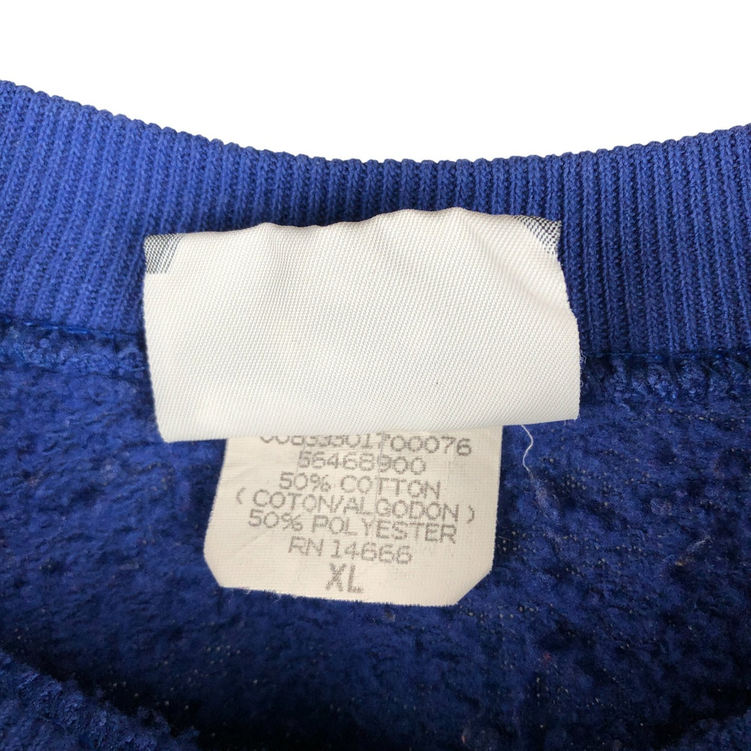 Vintage 90'S Lee printed sweatshirt, made in the USA, men's size XL cotton blue type Vintage Second Hand