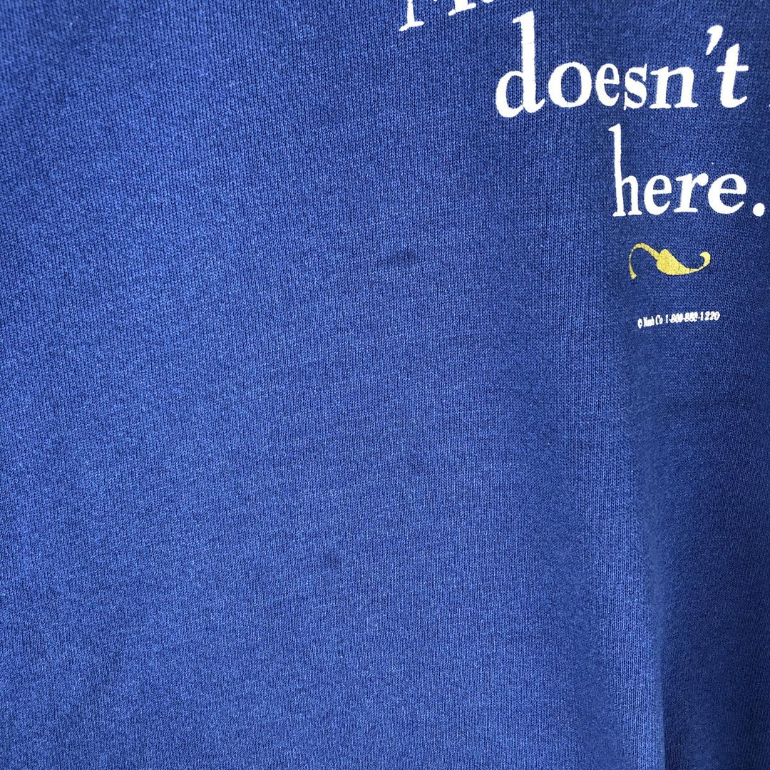Vintage 90'S Lee printed sweatshirt, made in the USA, men's size XL cotton blue type Vintage Second Hand