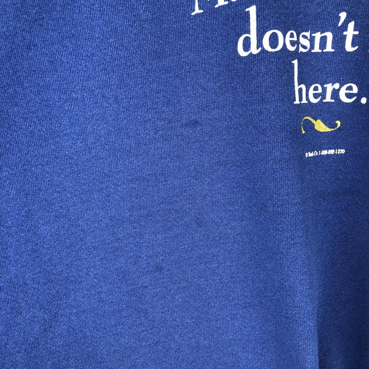 Vintage 90'S Lee printed sweatshirt, made in the USA, men's size XL cotton blue type Vintage Second Hand