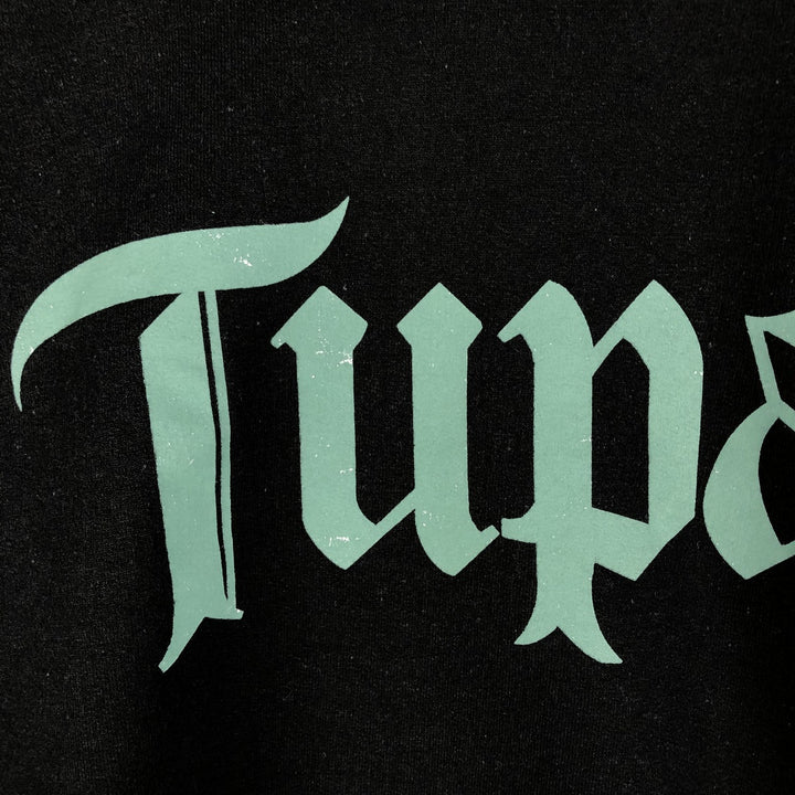 2pac Rap Sweatshirt, Men's Size L cotton black type Vintage Second Hand