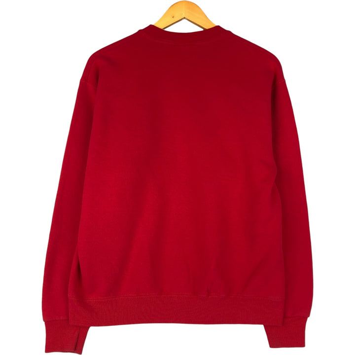 Vintage 90'S Lee print sweatshirt, made in the USA, size M, men's cotton red type Vintage Second Hand