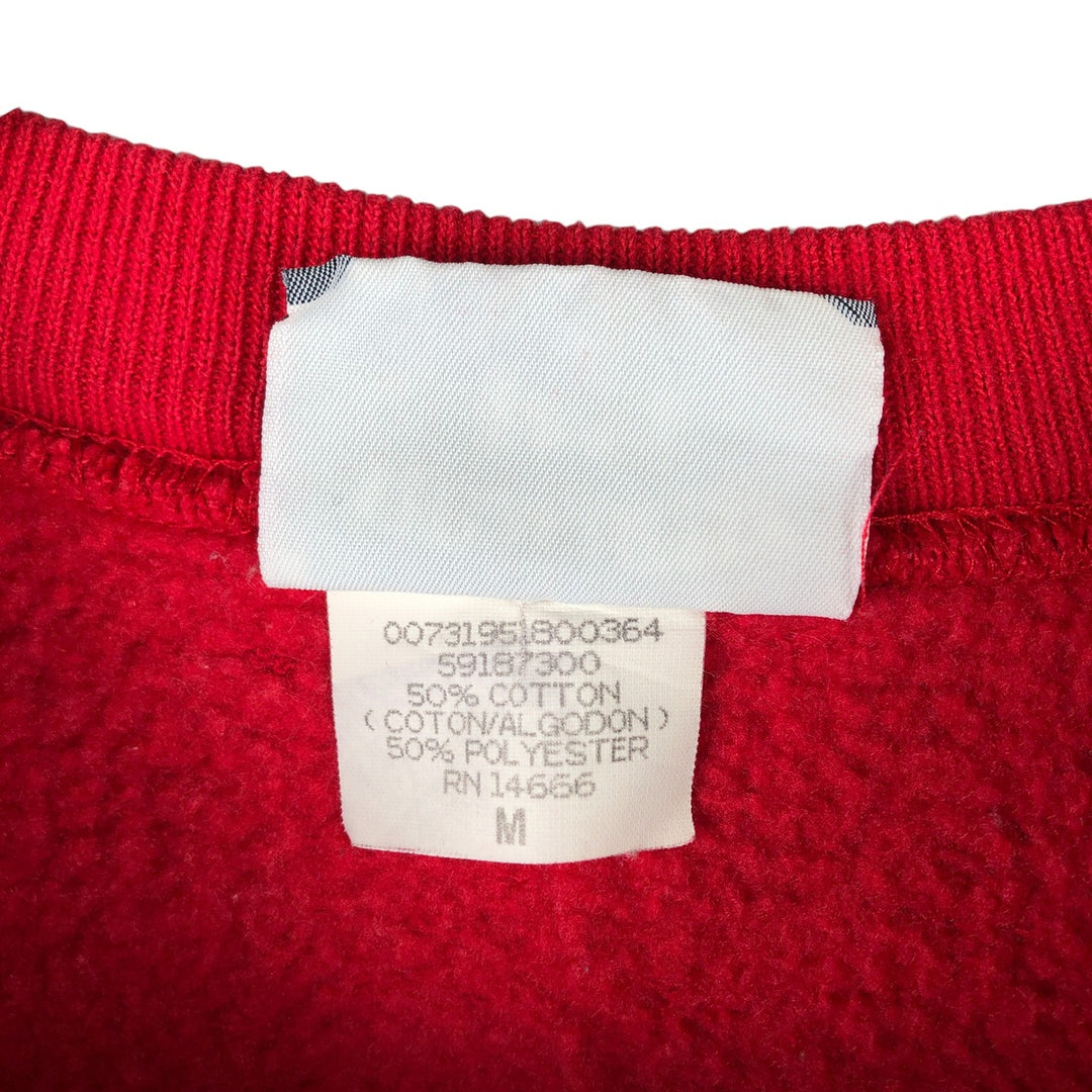 Vintage 90'S Lee print sweatshirt, made in the USA, size M, men's cotton red type Vintage Second Hand