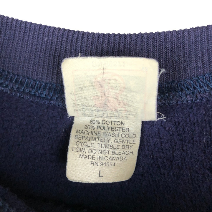 LIBERTY FDNY Stars and Stripes Print Sweatshirt, Men's Size L cotton navy blue type Vintage Second Hand