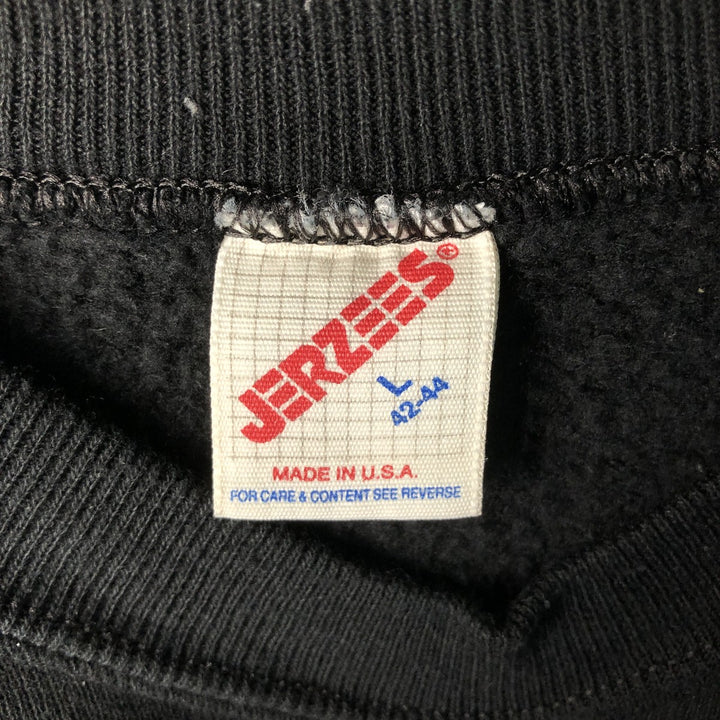 Vintage 1990'S Jerseys President Bill Clinton print sweatshirt, Made in USA, Men's Size L cotton black type Vintage Second Hand