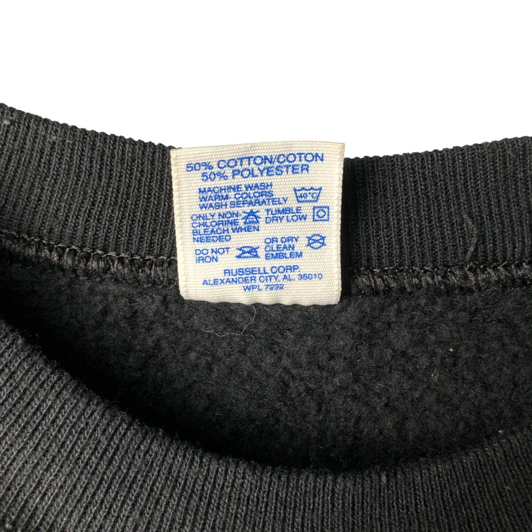 Vintage 1990'S Jerseys President Bill Clinton print sweatshirt, Made in USA, Men's Size L cotton black type Vintage Second Hand