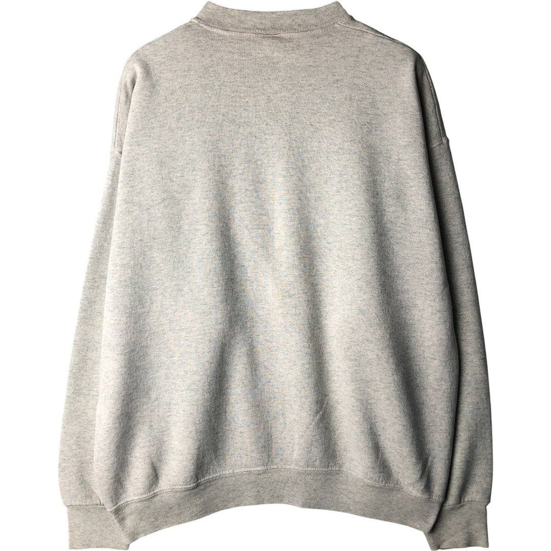 90'S Fruit of the Loom printed sweatshirt, made in the USA, men's XL size, vintage cotton gray type Vintage Second Hand