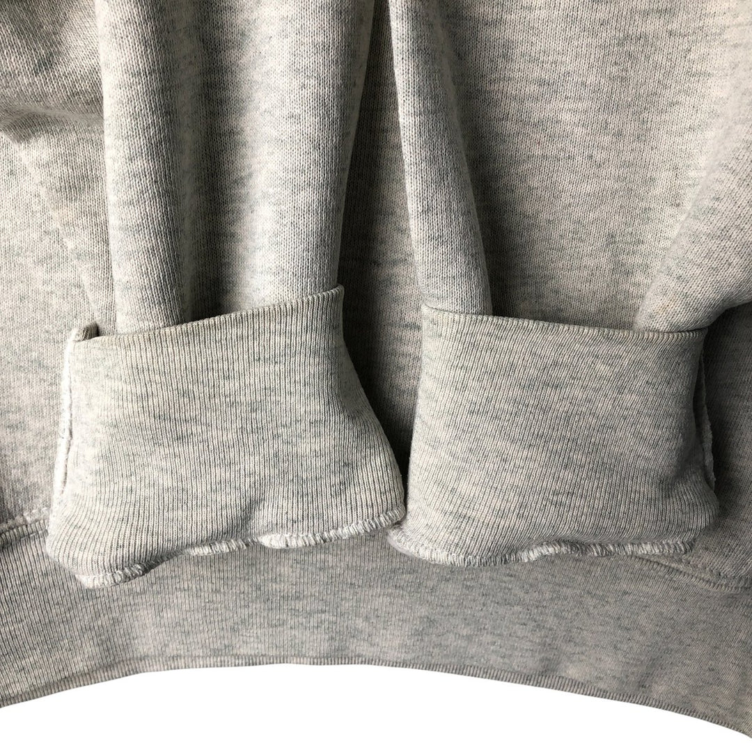 90'S Fruit of the Loom printed sweatshirt, made in the USA, men's XL size, vintage cotton gray type Vintage Second Hand