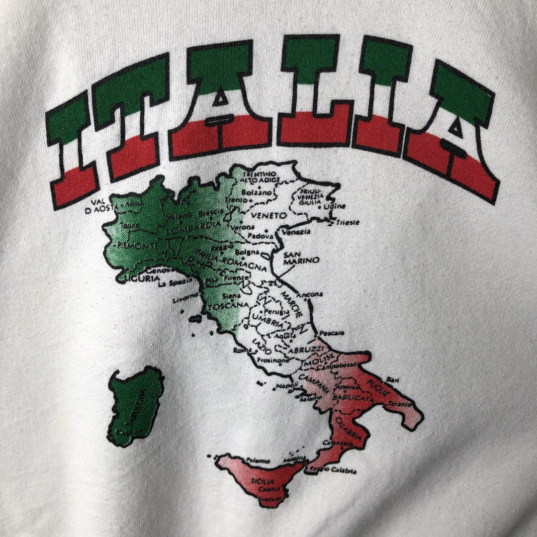 Vintage 90'S Fruit of the Loom souvenir print sweatshirt, made in the USA, men's size XL cotton white type Vintage Second Hand