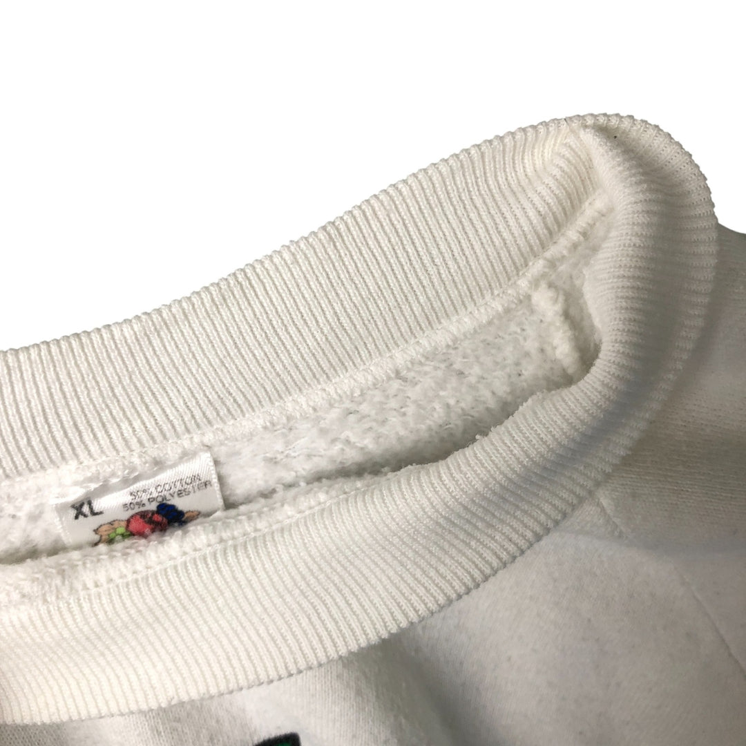 Vintage 90'S Fruit of the Loom souvenir print sweatshirt, made in the USA, men's size XL cotton white type Vintage Second Hand