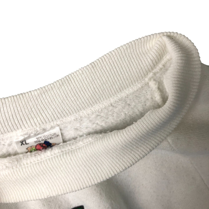 Vintage 90'S Fruit of the Loom souvenir print sweatshirt, made in the USA, men's size XL cotton white type Vintage Second Hand