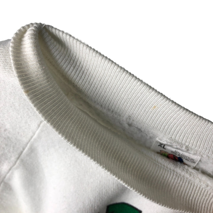Vintage 90'S Fruit of the Loom souvenir print sweatshirt, made in the USA, men's size XL cotton white type Vintage Second Hand