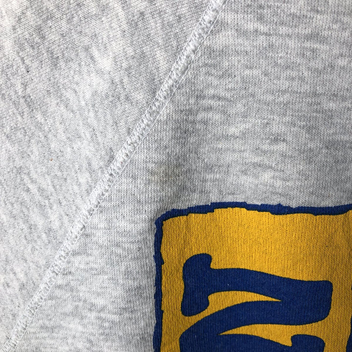 90'S EM College Character Sweatshirt, Made in USA, Men's XL, Vintage cotton gray type Vintage Second Hand