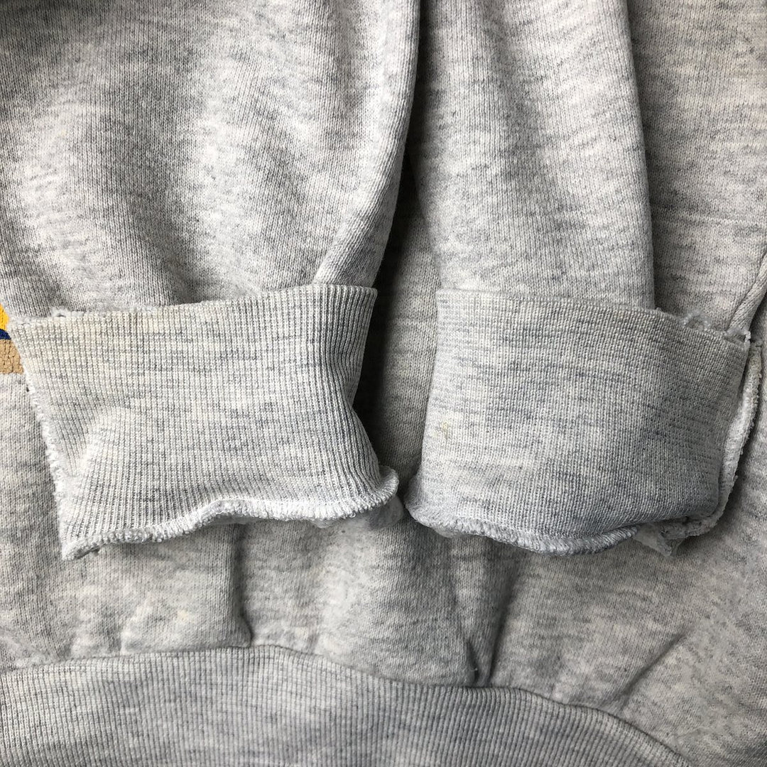 90'S EM College Character Sweatshirt, Made in USA, Men's XL, Vintage cotton gray type Vintage Second Hand
