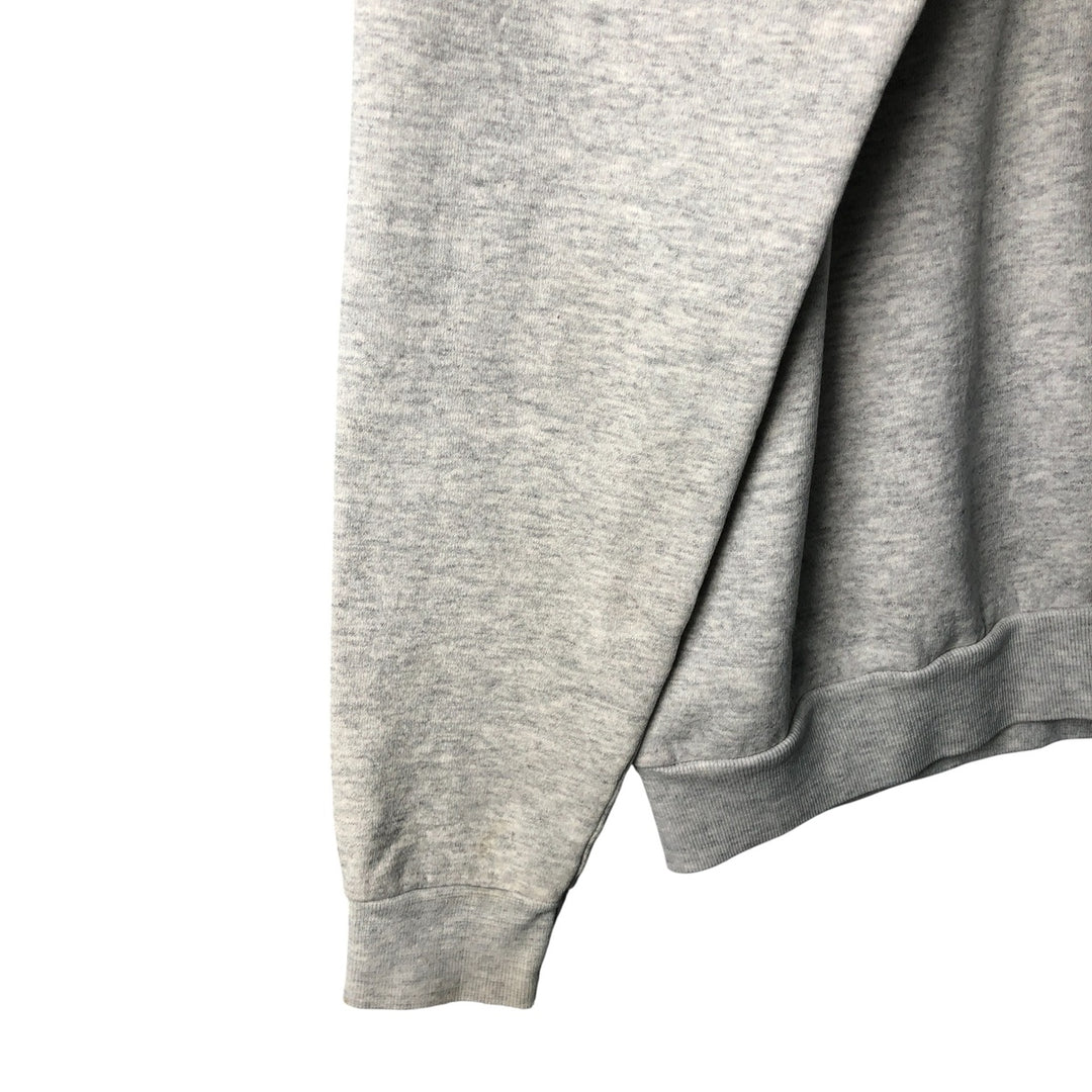 90'S EM College Character Sweatshirt, Made in USA, Men's XL, Vintage cotton gray type Vintage Second Hand