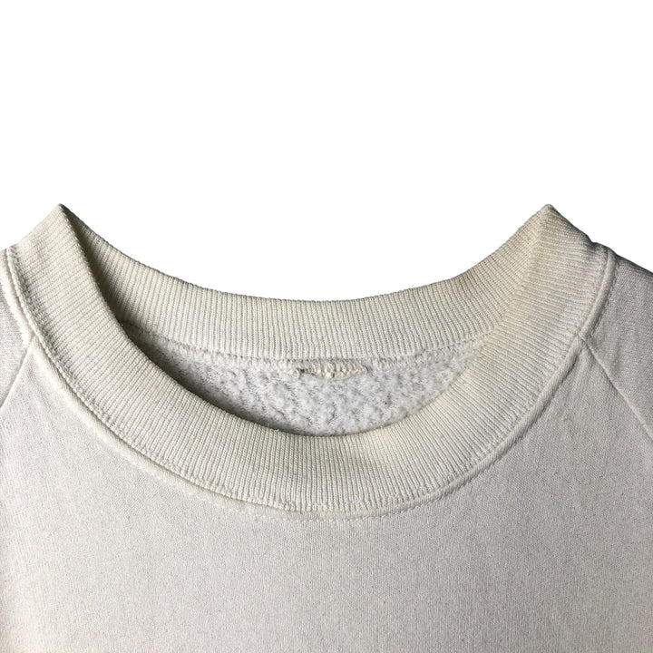 Vintage 90'S printed sweatshirt, size L, men's unclear white type Vintage Second Hand