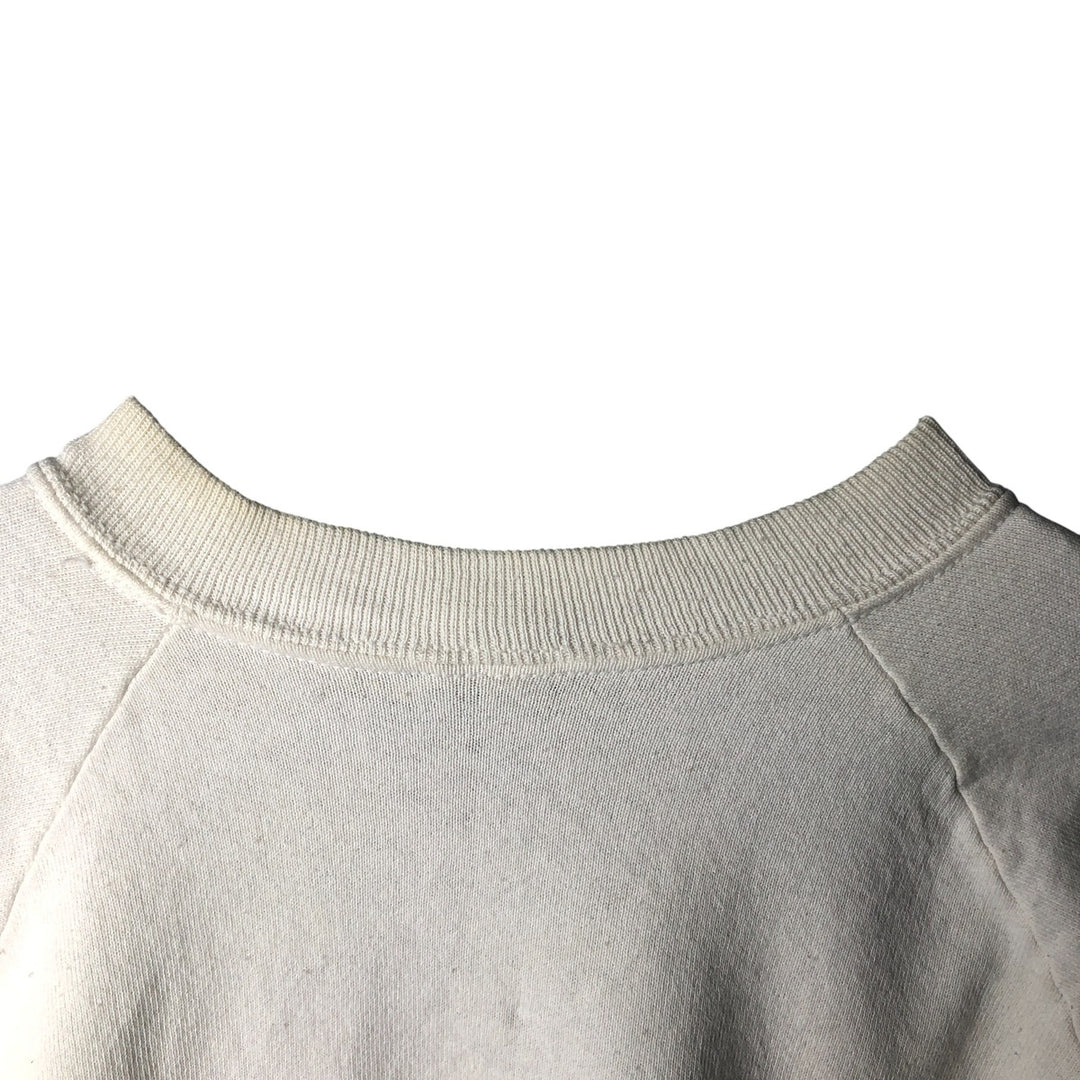 Vintage 90'S printed sweatshirt, size L, men's unclear white type Vintage Second Hand